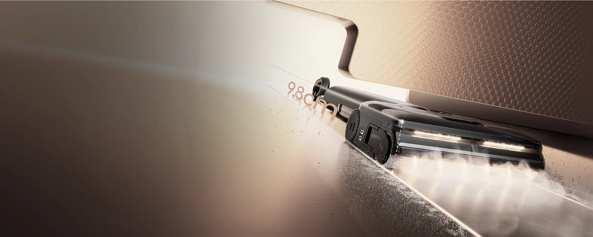 Máy gập phẳng 180° cao 9,8cm luồn dưới gầm nội thất