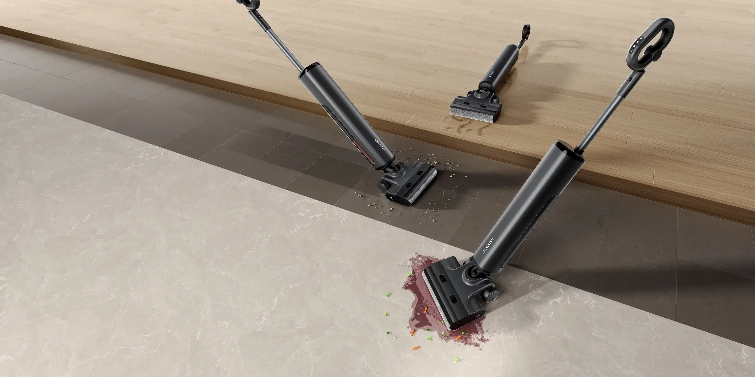 S600 sử dụng ba mức nước trên các bề mặt sàn cứng