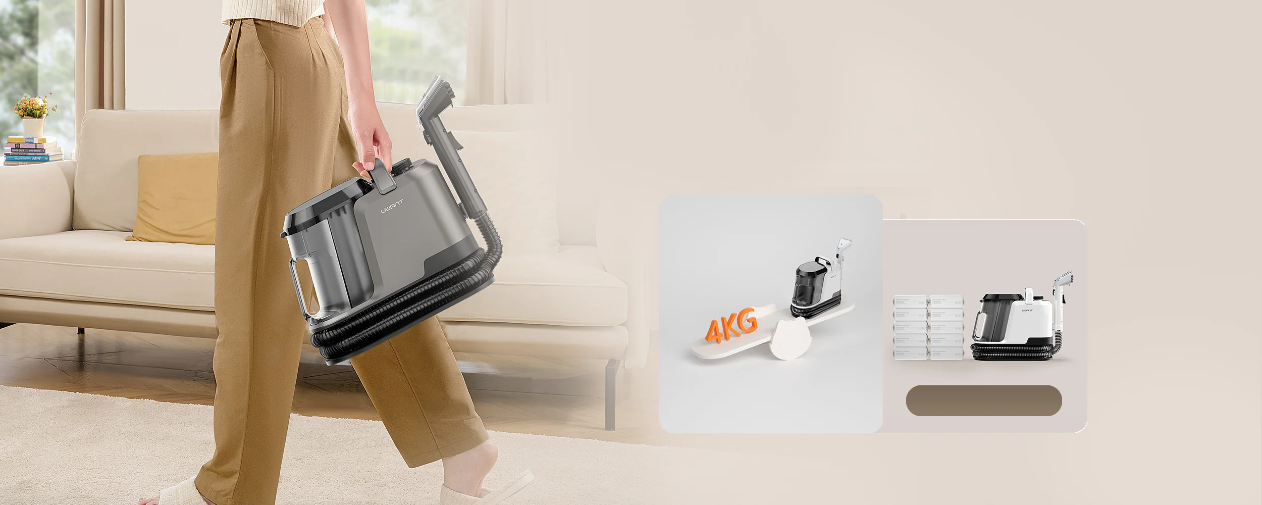 Thân máy nhỏ gọn nhẹ 4KG của Y100 Steam